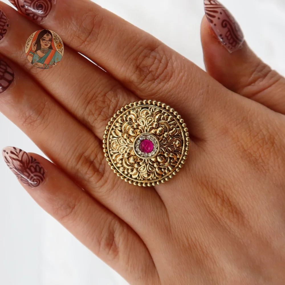 Agam Gold Ring