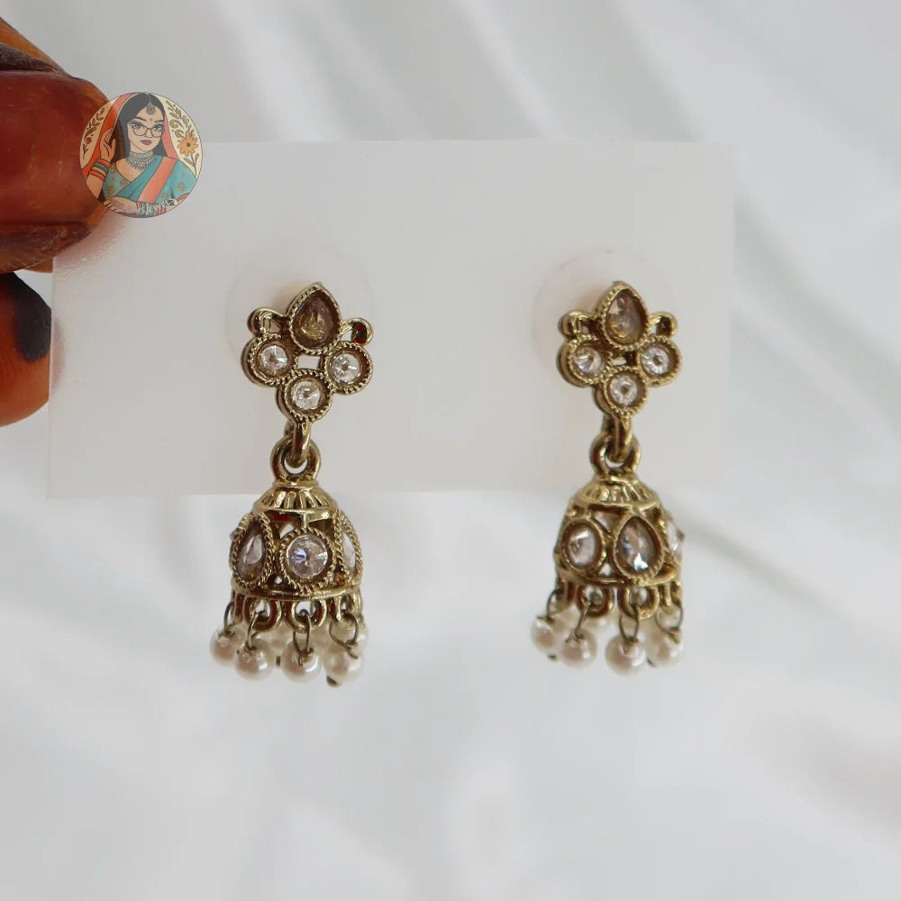 Ananya Mini Jhumki - White