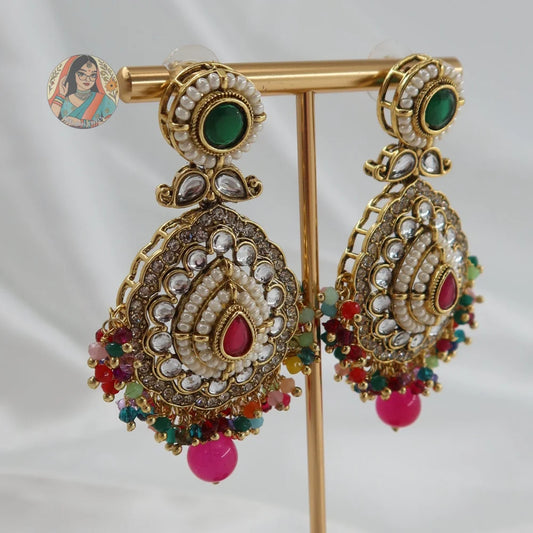 Anjali Jhumka & Tikka Set