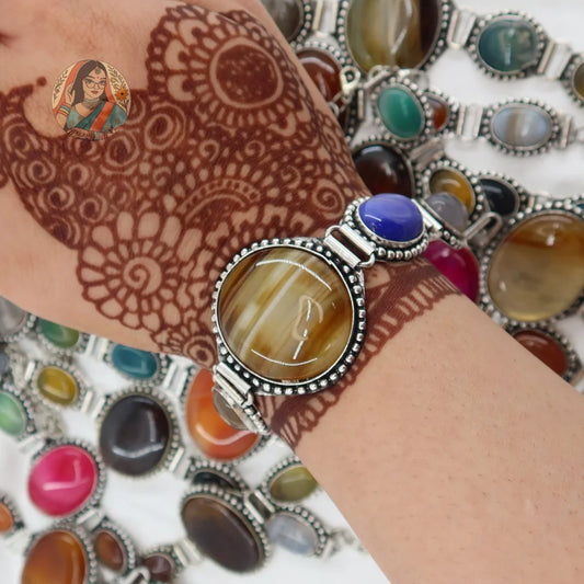 Brass Agate Stone Bracelet (Copy)