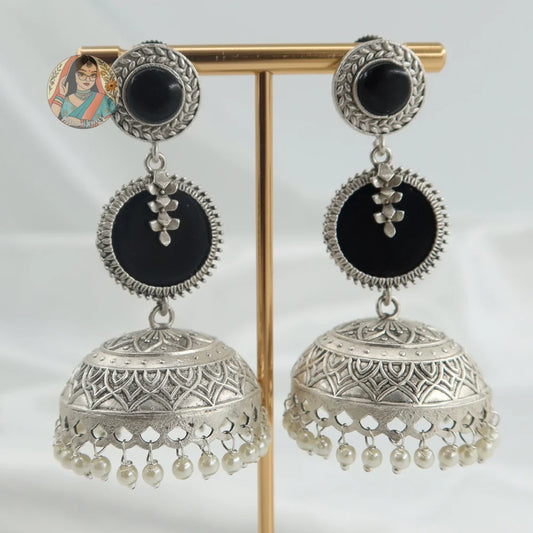Chhaya Silver Earrings - A