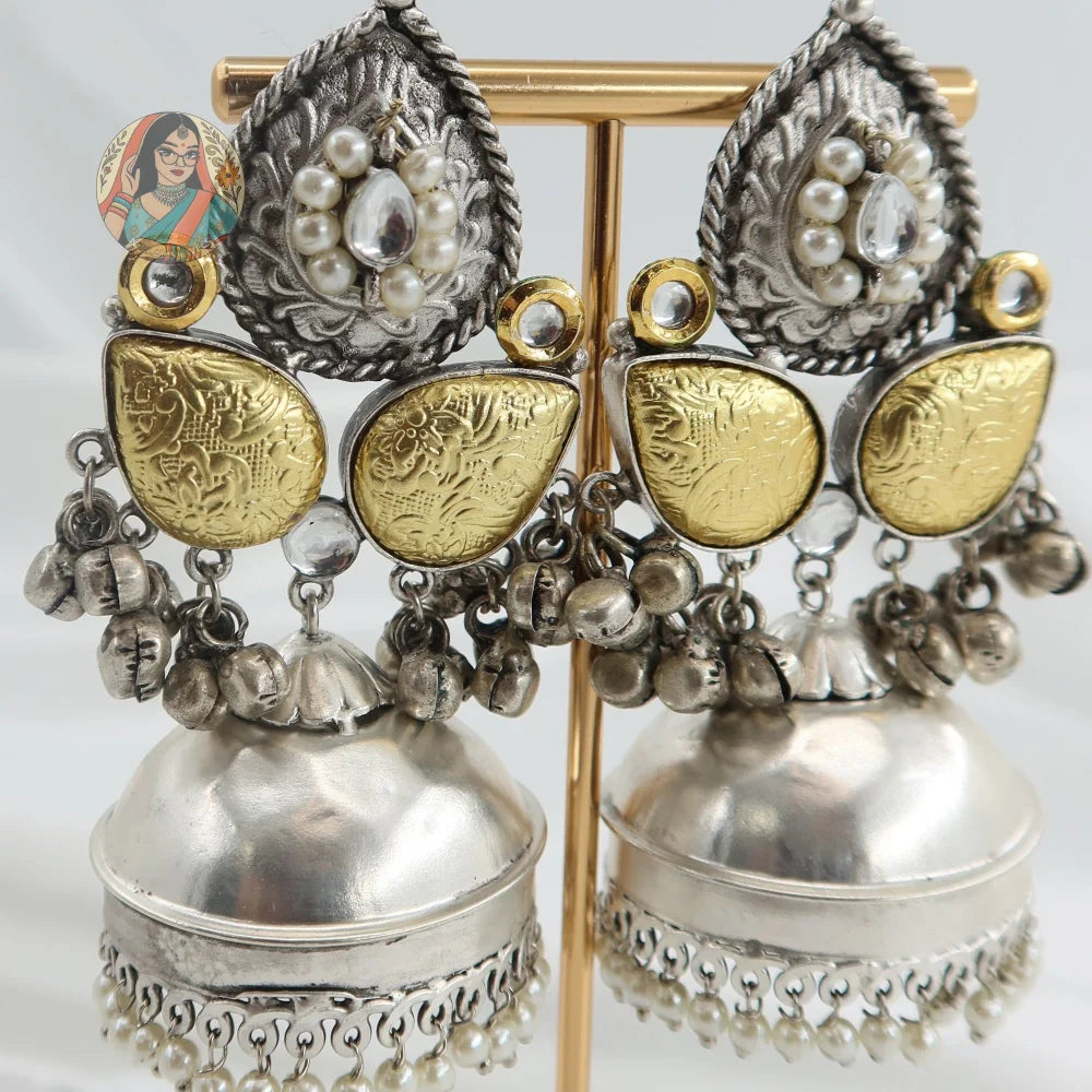 Falguni Dual-Tone Earrings