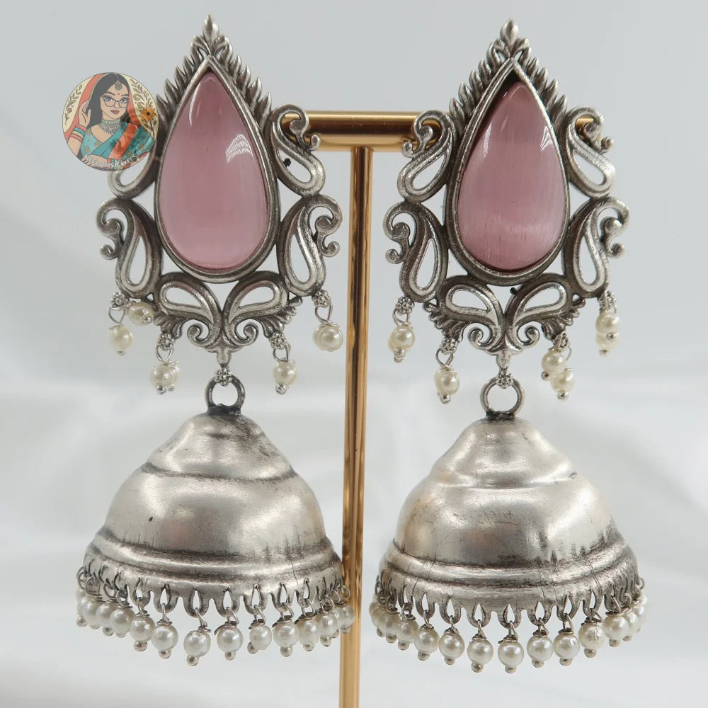 Hansika Silver Earrings - B
