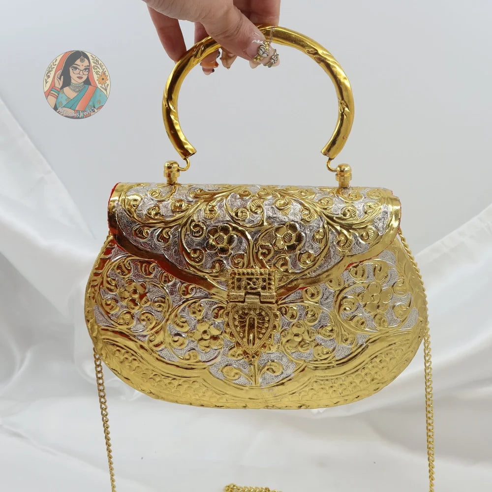Jahnavi - Metal Handbag - Dual-Tone
