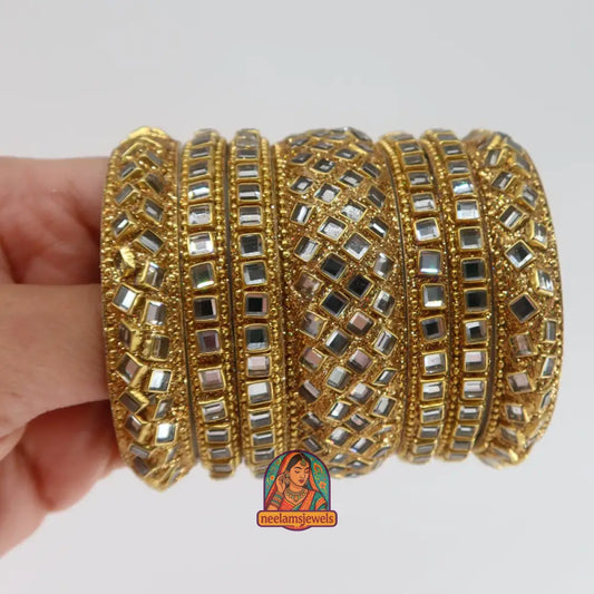 Kundan Bangle Stack