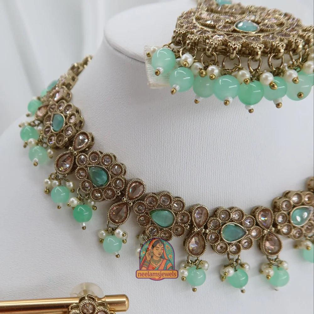 Loveleen Necklace Set (Mint)