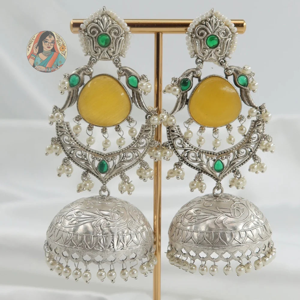 Maitreyi Silver Earrings - B