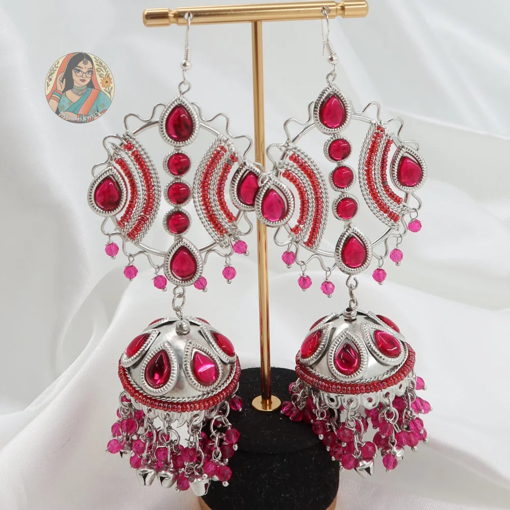 Maula Mere Maula Jhumkas - Bollywood Y2K Earrings