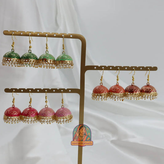 Mehfil Meenakari Jhumka