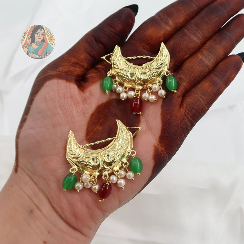 Nirmal - Panjabi Gold Hair Pins - C