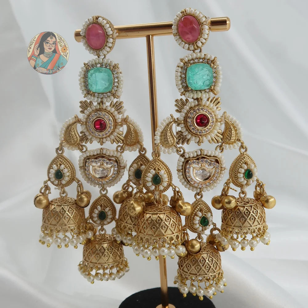 Piya Gold Earrings - A