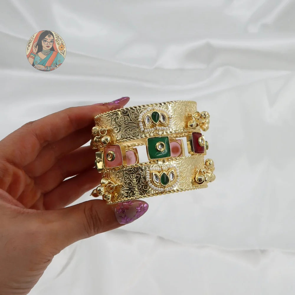 Pratima Gold Cuff/Bracelet - I