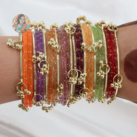 Prem - Kashmiri Glass Bangle Set