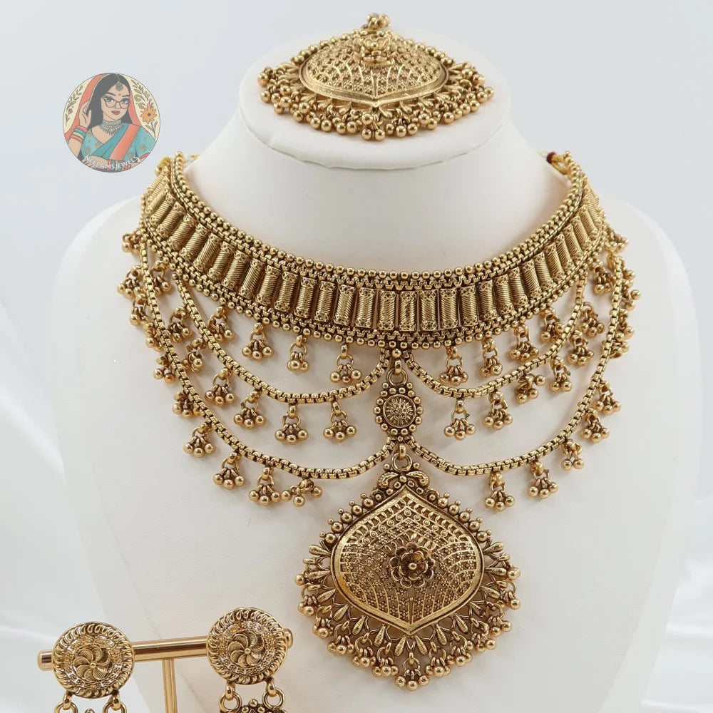 Rani Gold Necklace Set