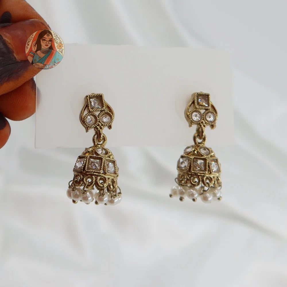 Rani Mini Jhumki - White