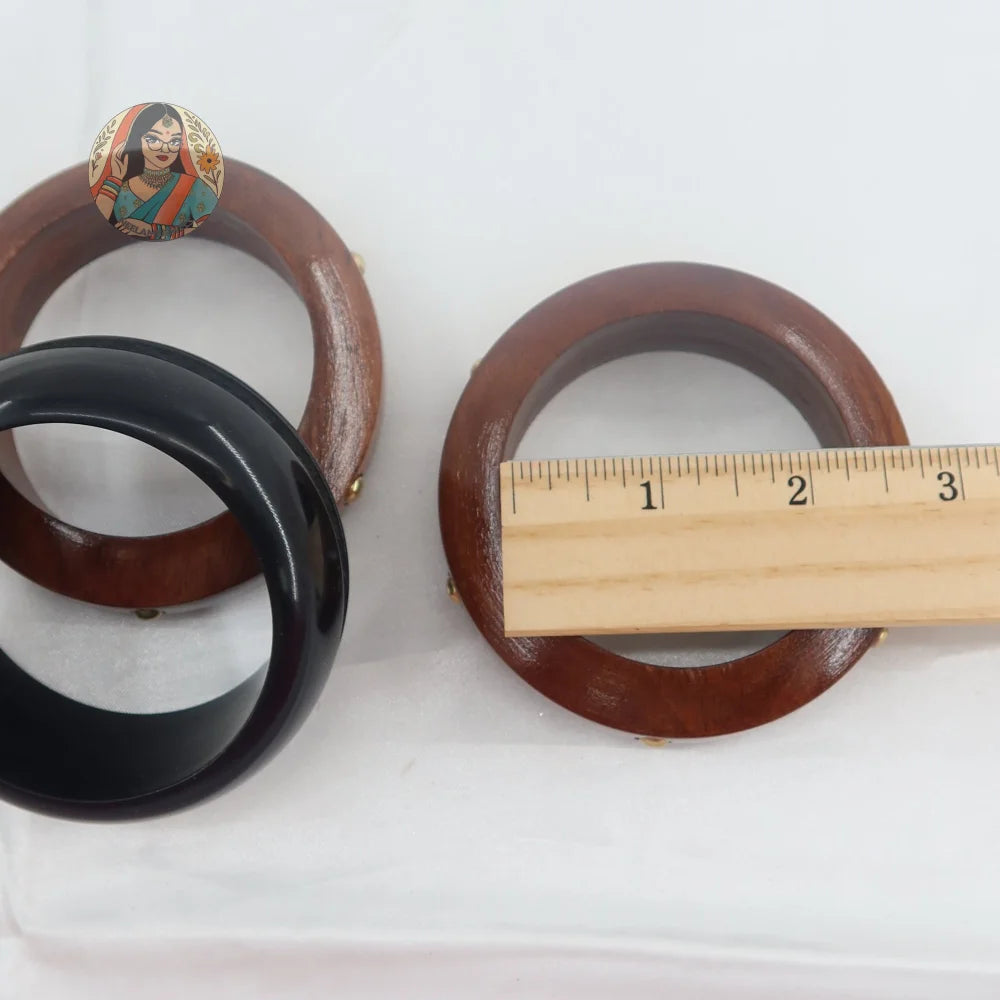 Rasha Wooden/Resin Bangle Stack