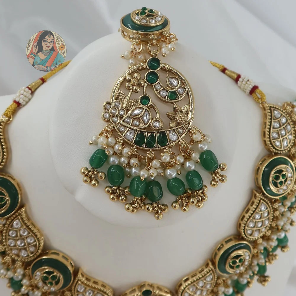 Riwayaat Necklace Set (Green)