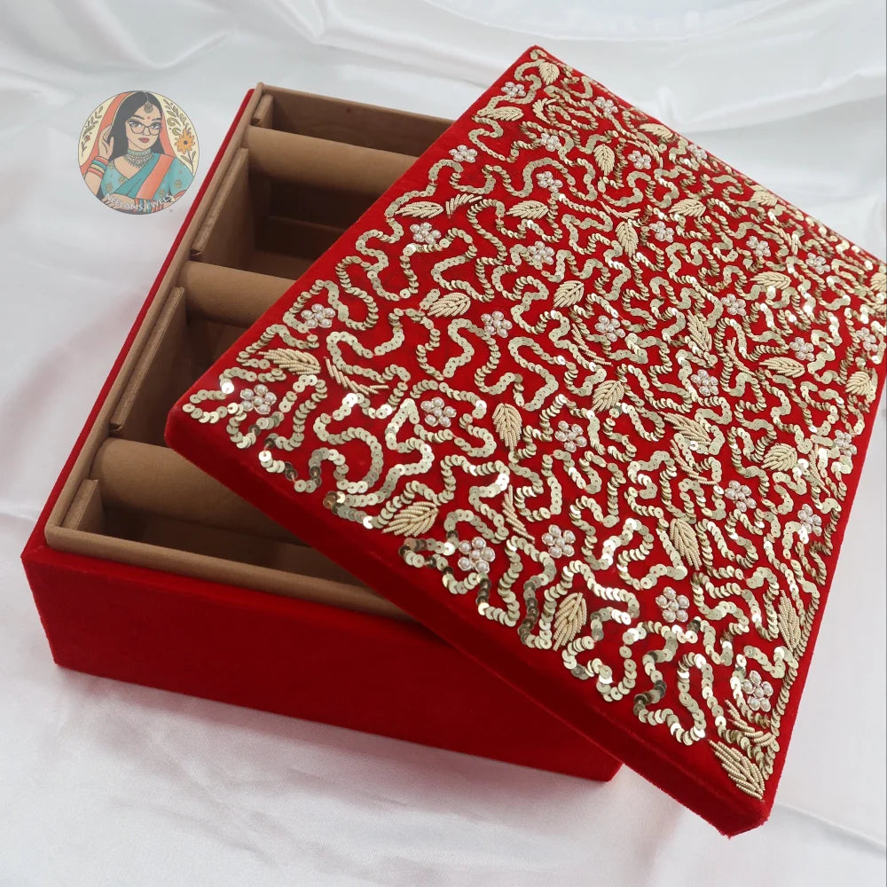 Sassi Bangle Organizer - Red