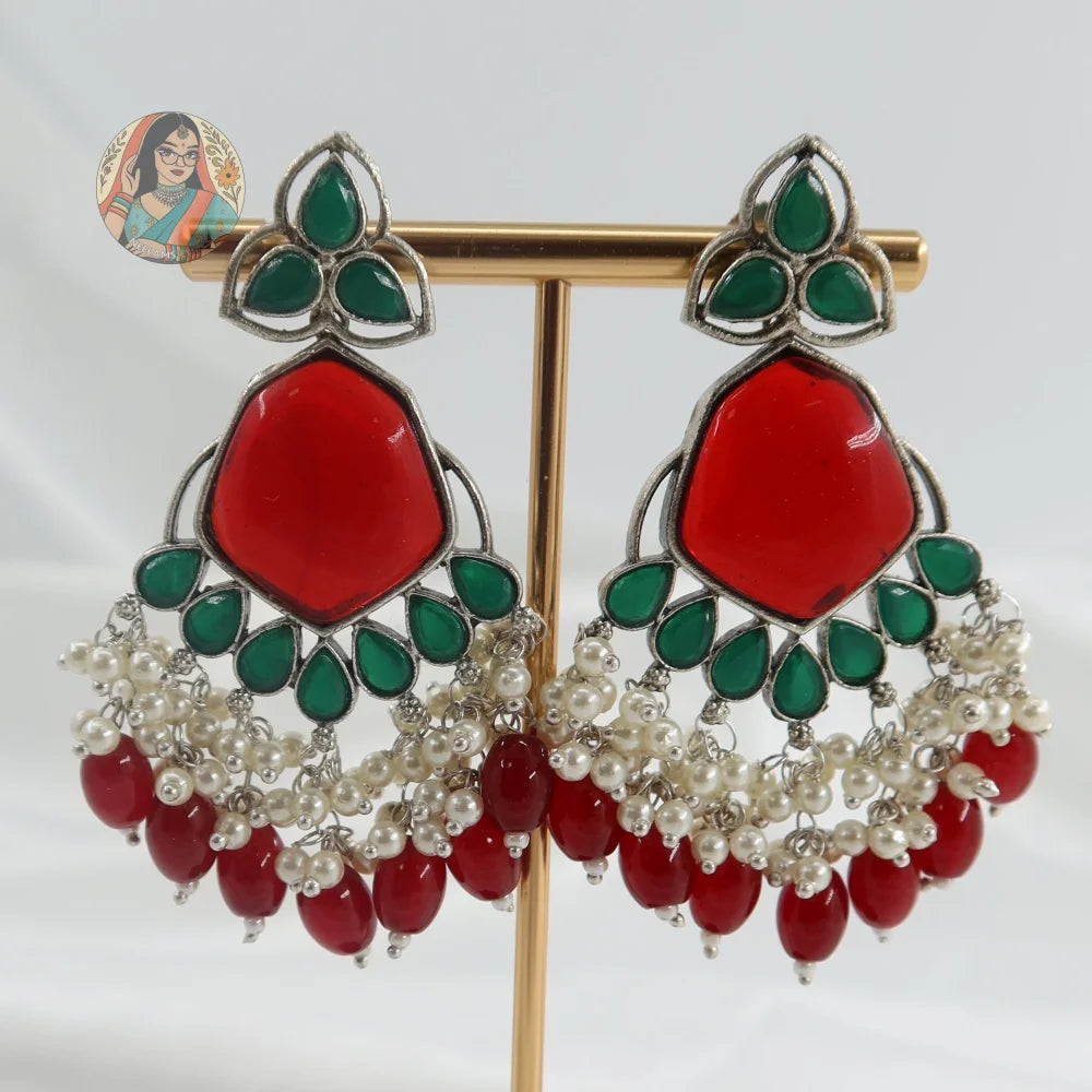 Siya Silver Earrings - B