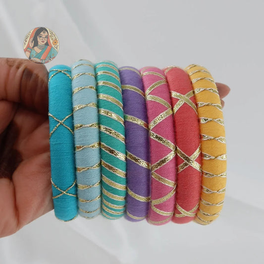 Taasha Craft Threadwork Bangle Set - Divya