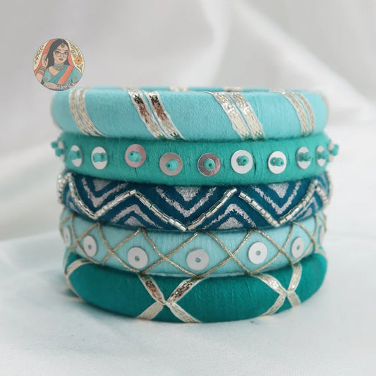 Taasha Craft Threadwork Bangle Set - Zara