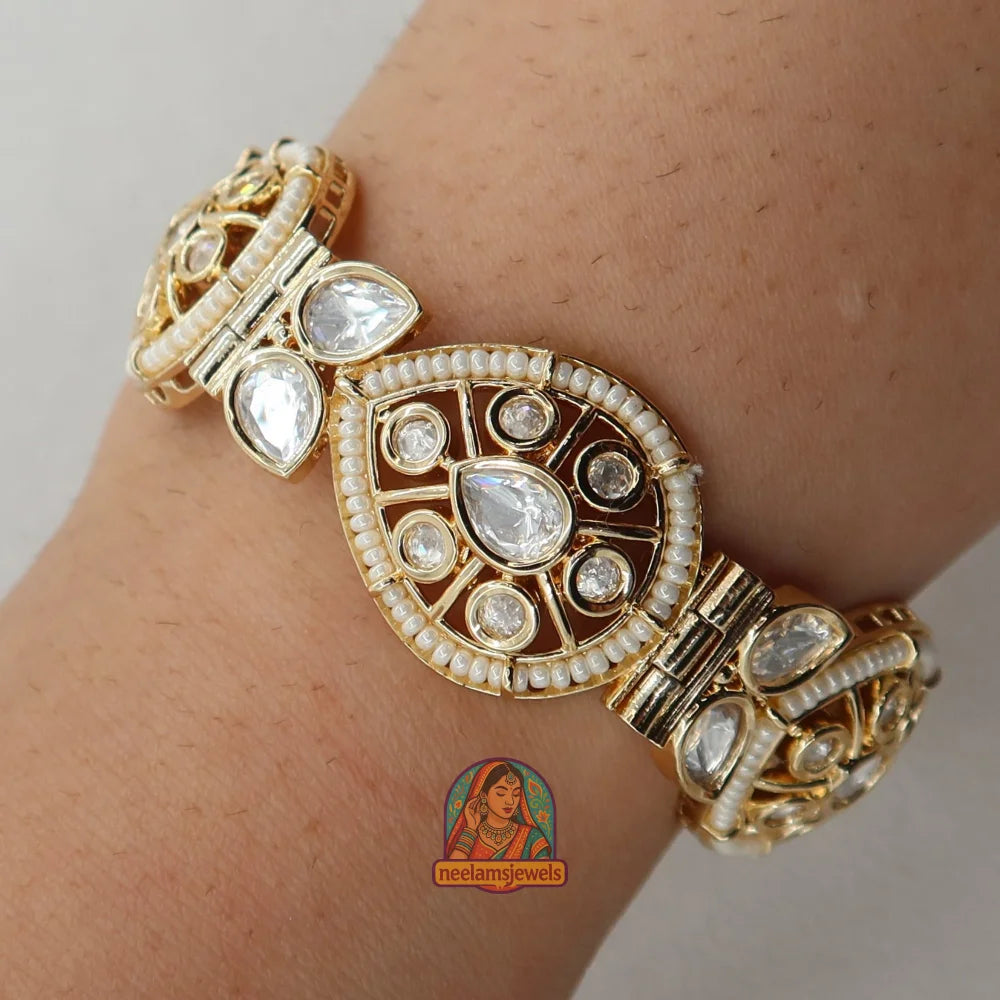 Zariya Teardrop Polki Bracelet