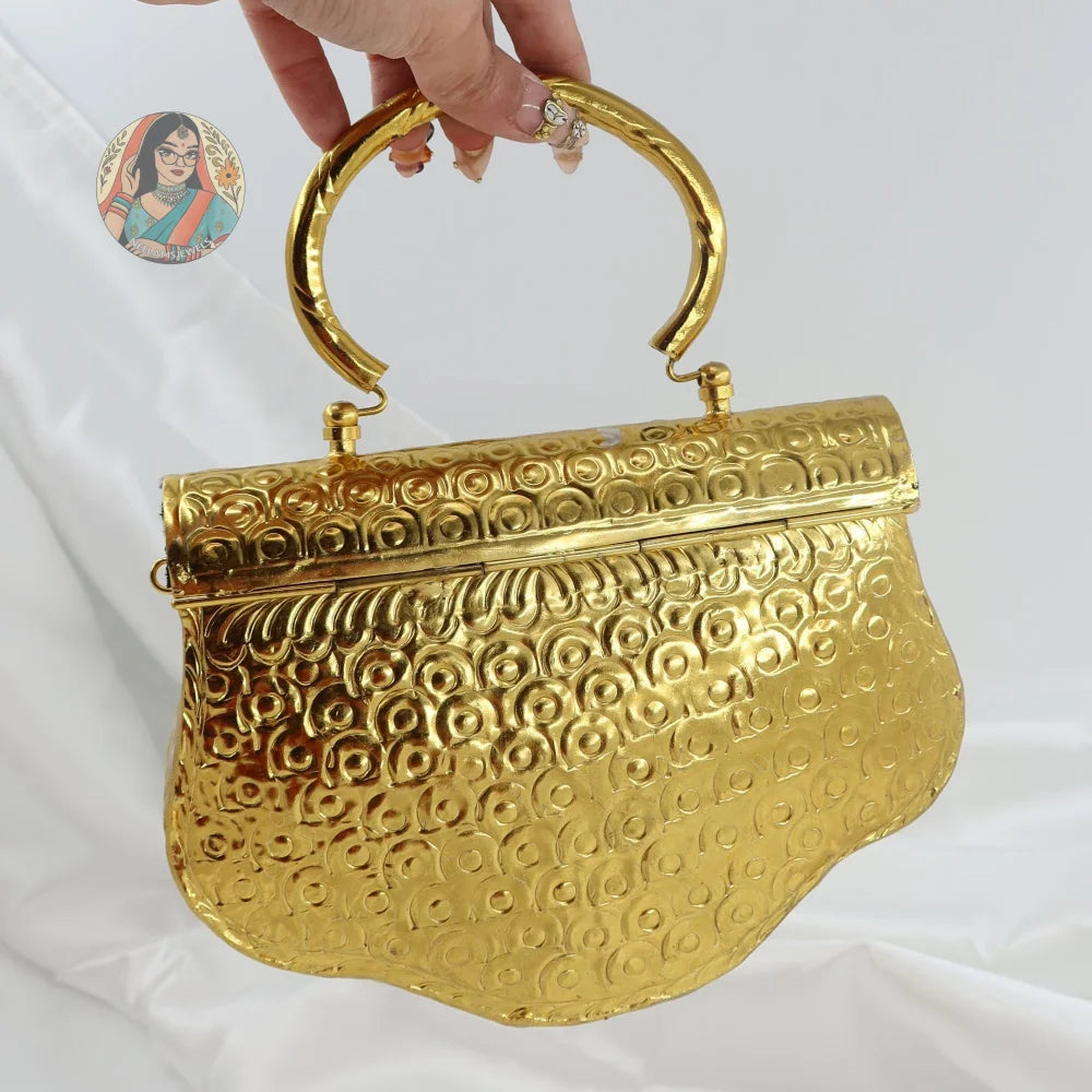 Zoha - Dual Tone Metal Handbag