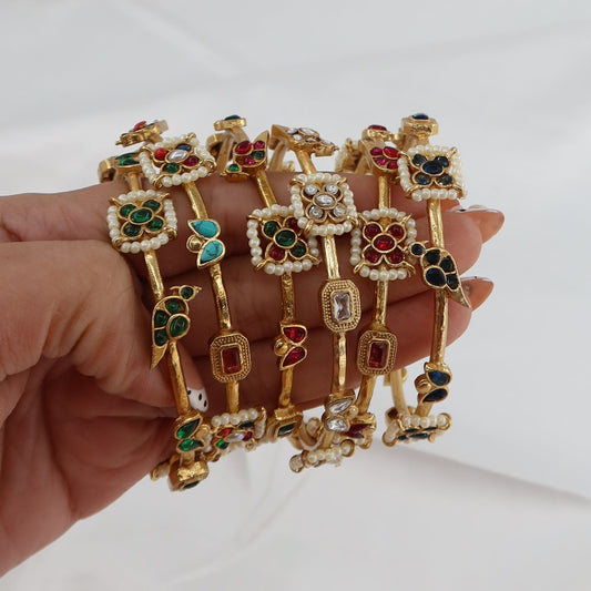 Gulnaz Gold Bangles