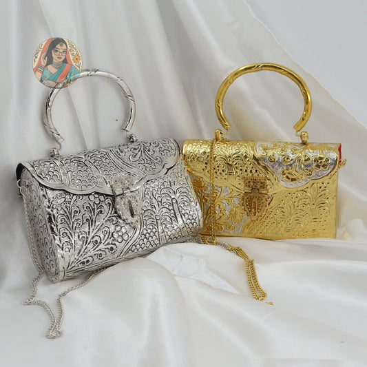 Aanya - Metal Handbag