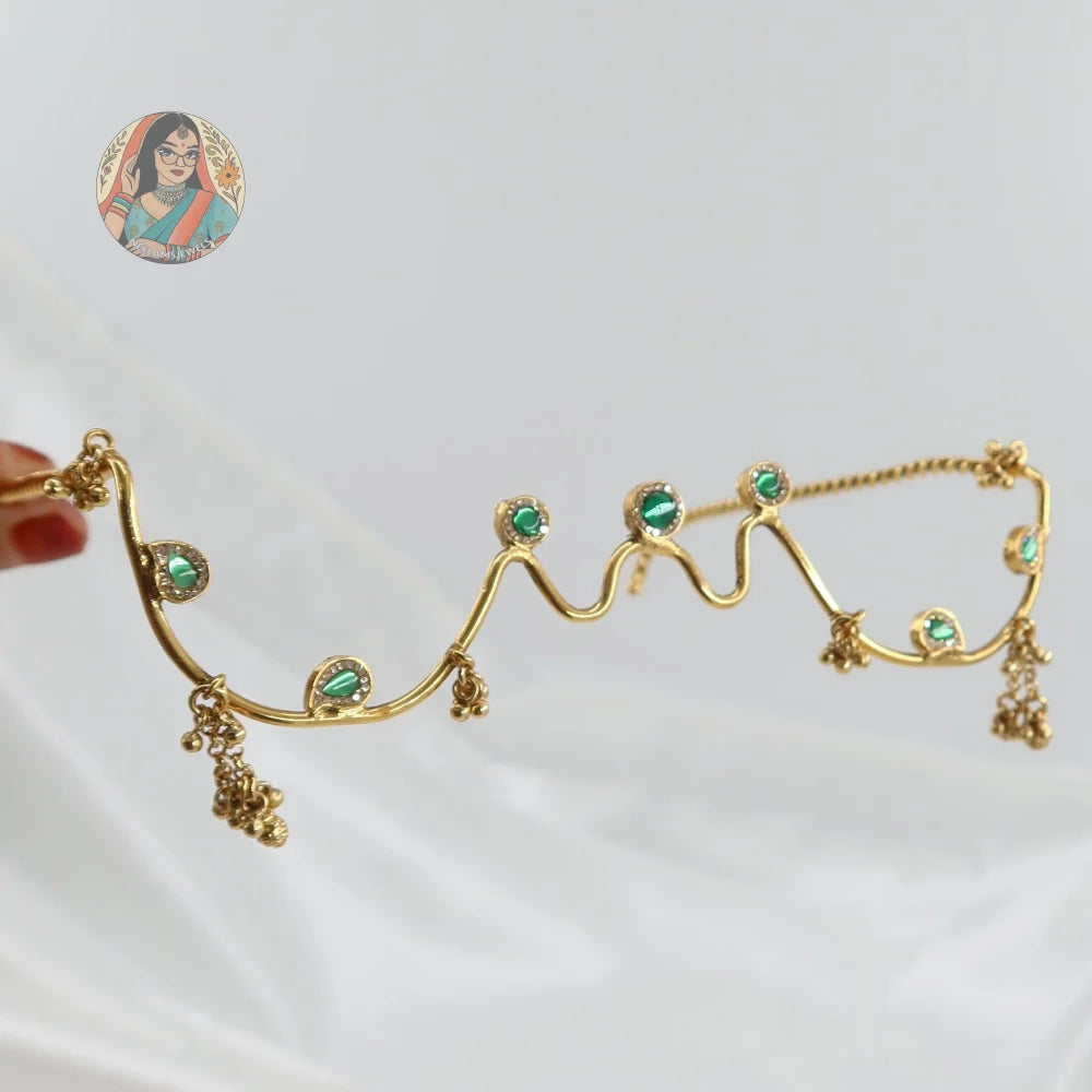 Aarohi Gold Facelet - Green