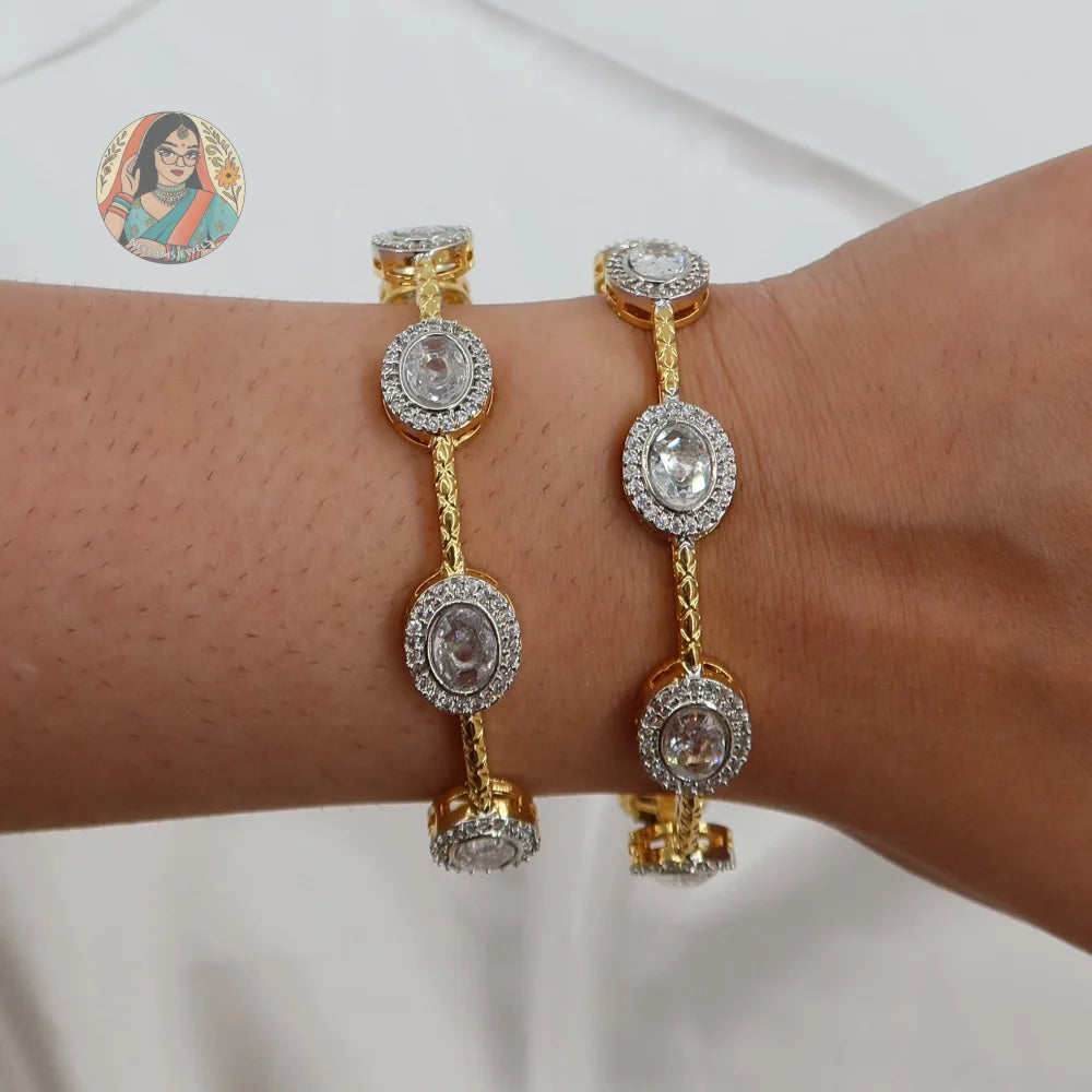 Aashna Gold Accent Bangles