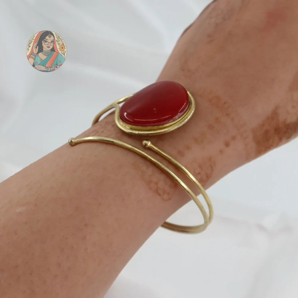 Adjustable Red Crystal Bracelet