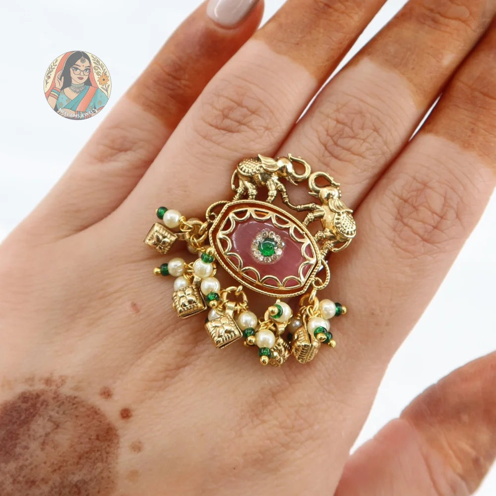 Afifa Ring - Baby Pink