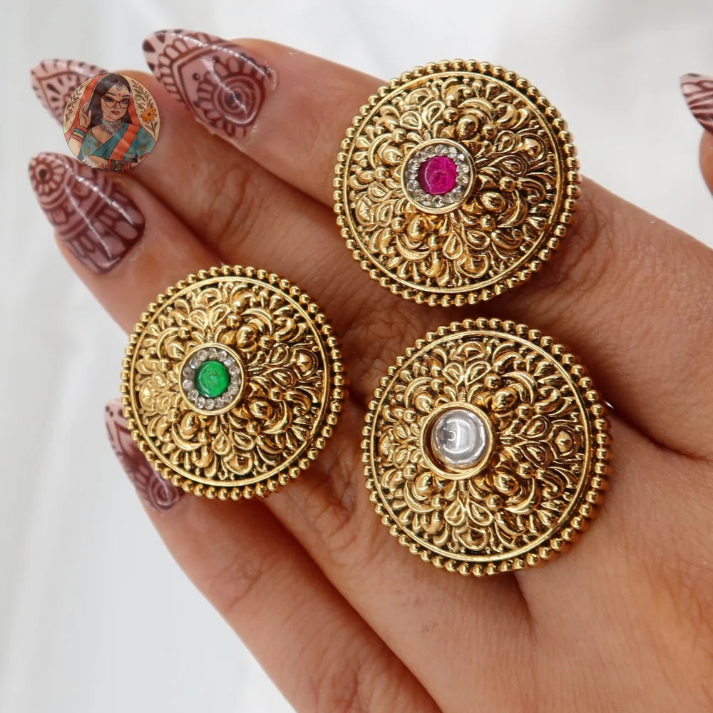 Agam Gold Ring