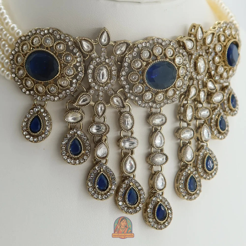 Aima Necklace Set (Blue)