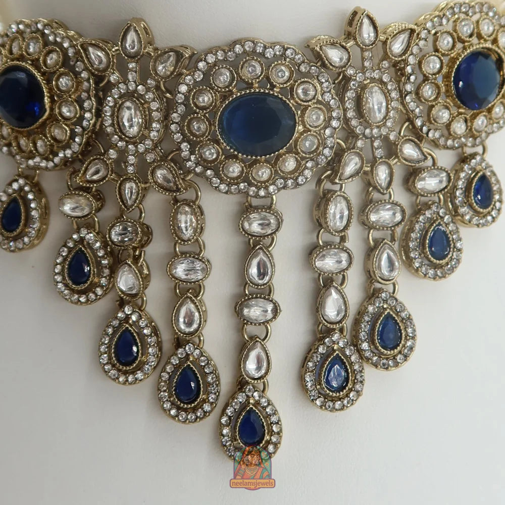 Aima Necklace Set (Blue)