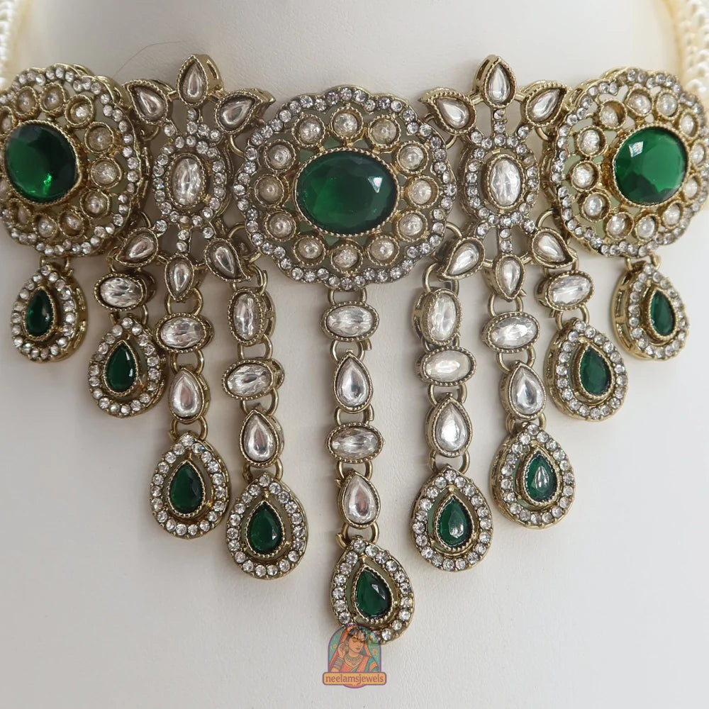 Aima Necklace Set (Green)