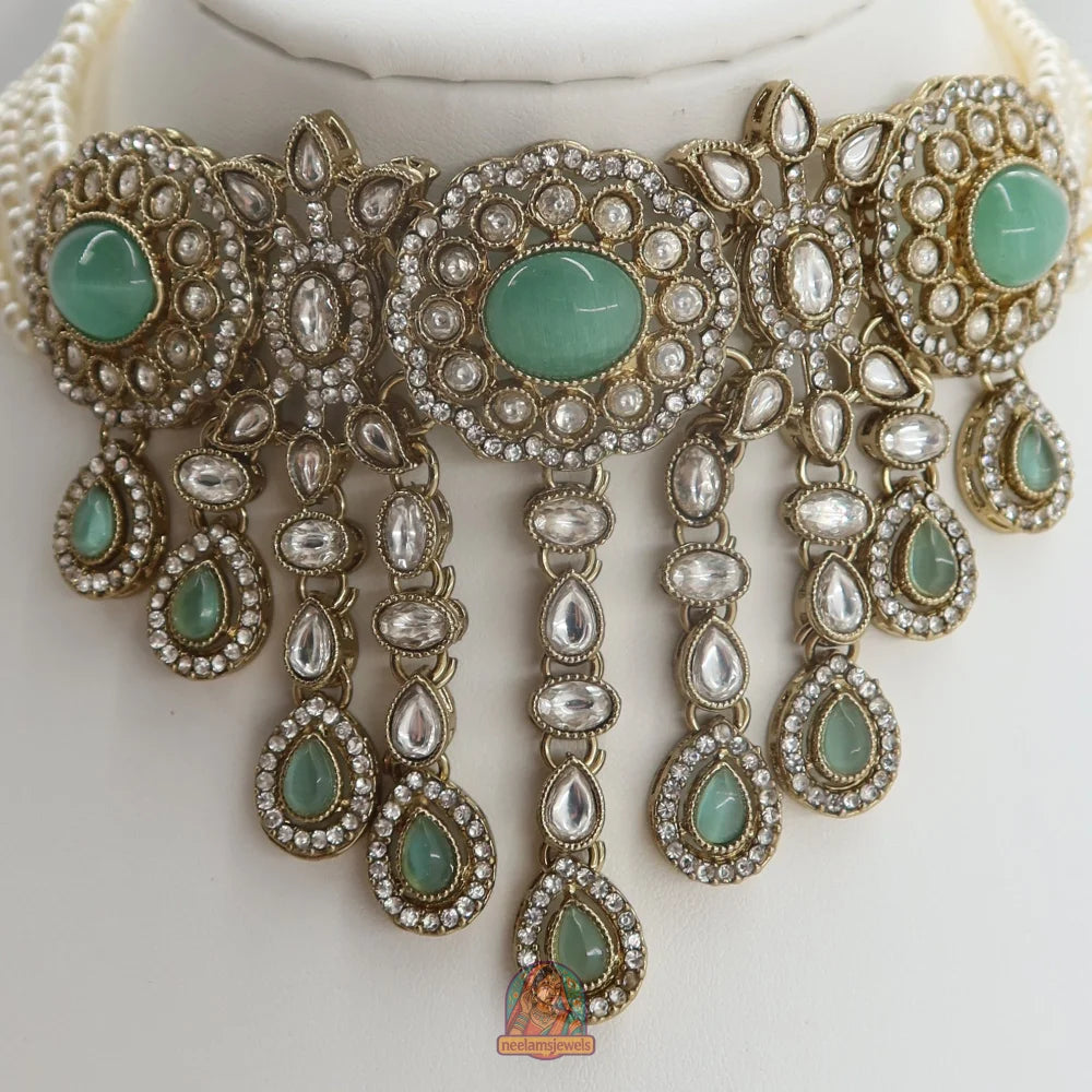 Aima Necklace Set (Mint)