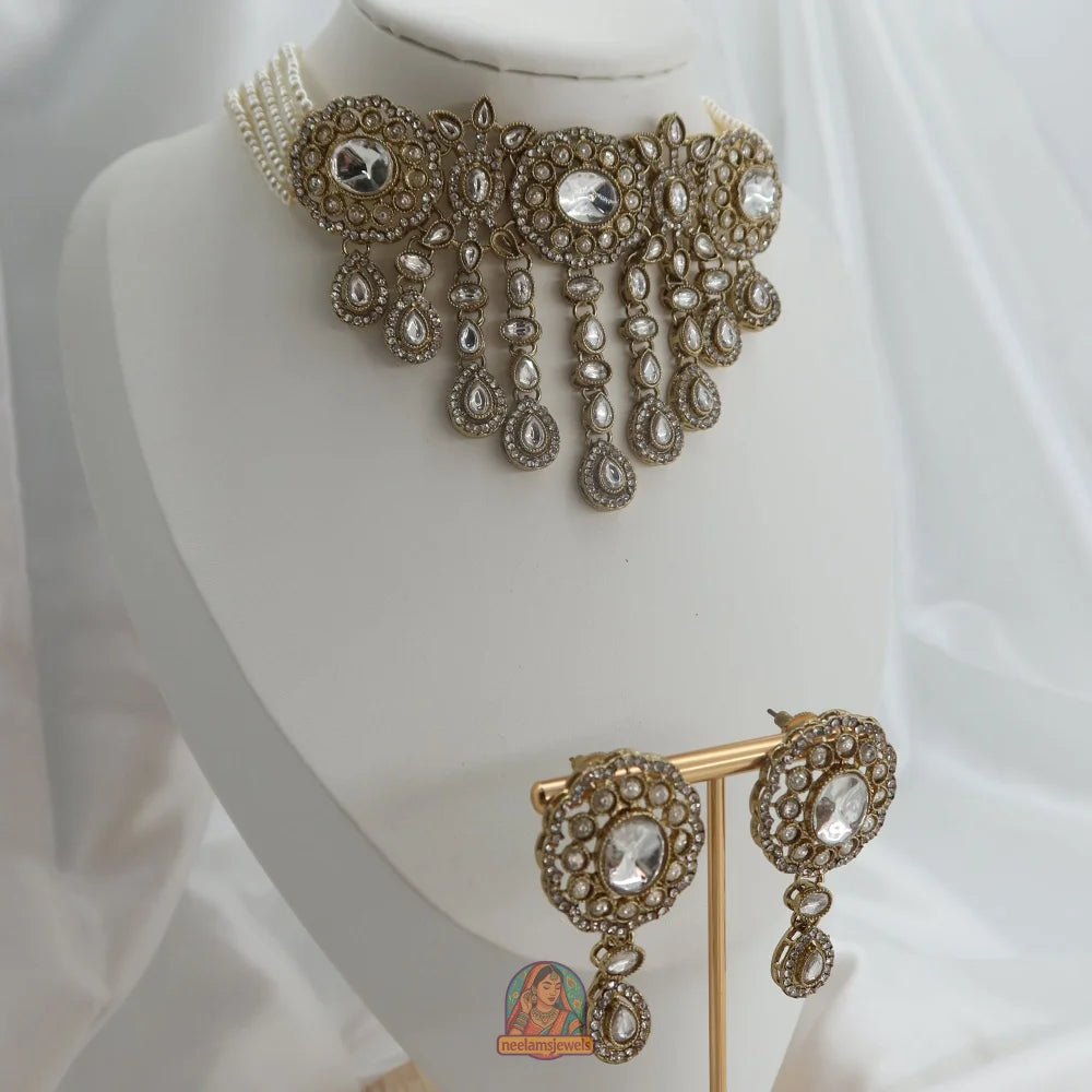 Aima Necklace Set (White)