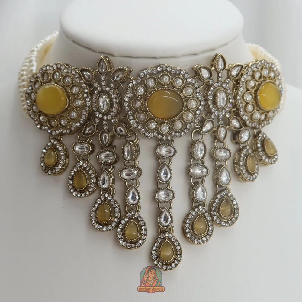 Aima Necklace Set (Yellow)