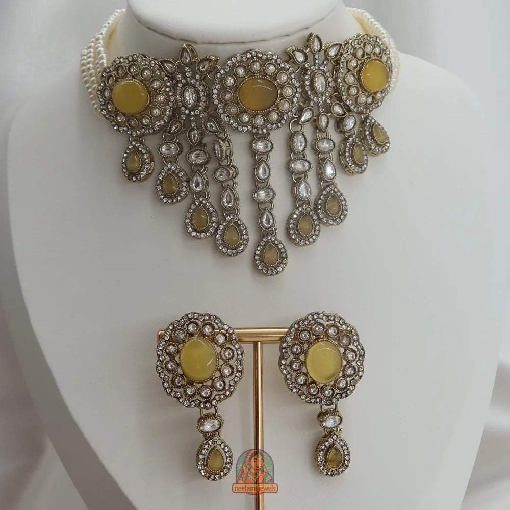 Aima Necklace Set (Yellow)