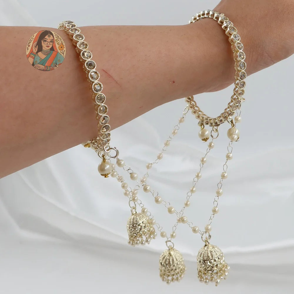 Alia Golden Connected Bangle
