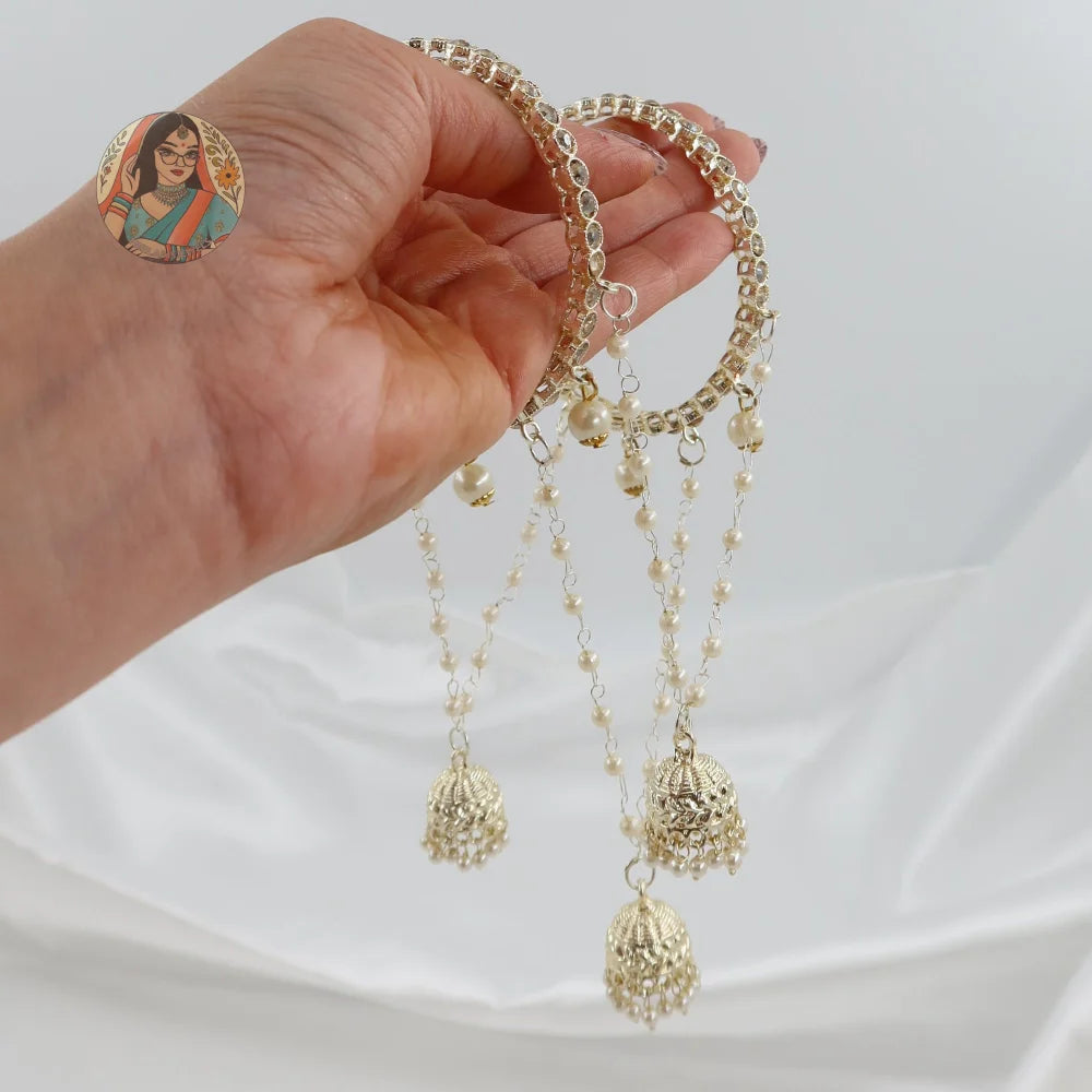 Alia Golden Connected Bangle