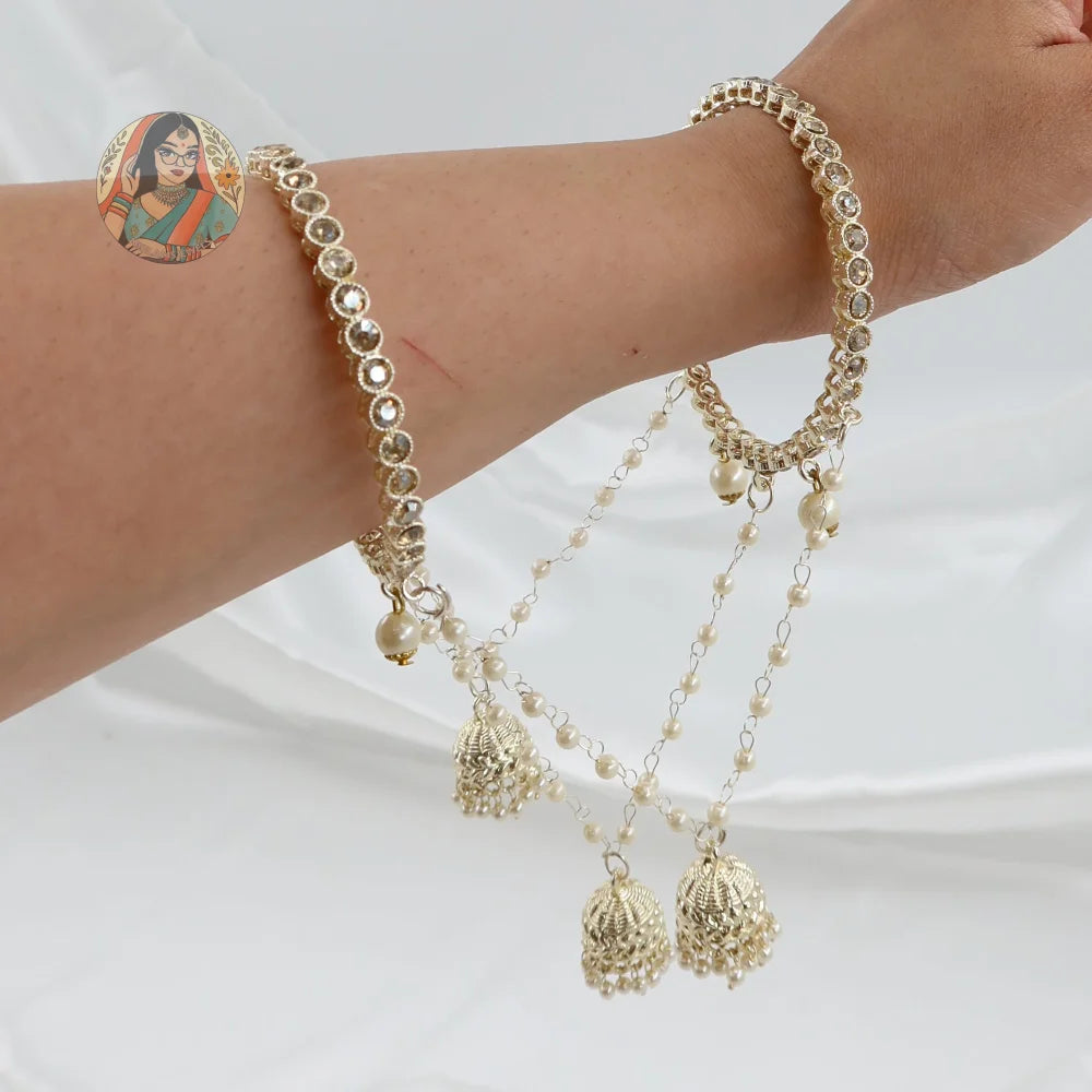 Alia Golden Connected Bangle
