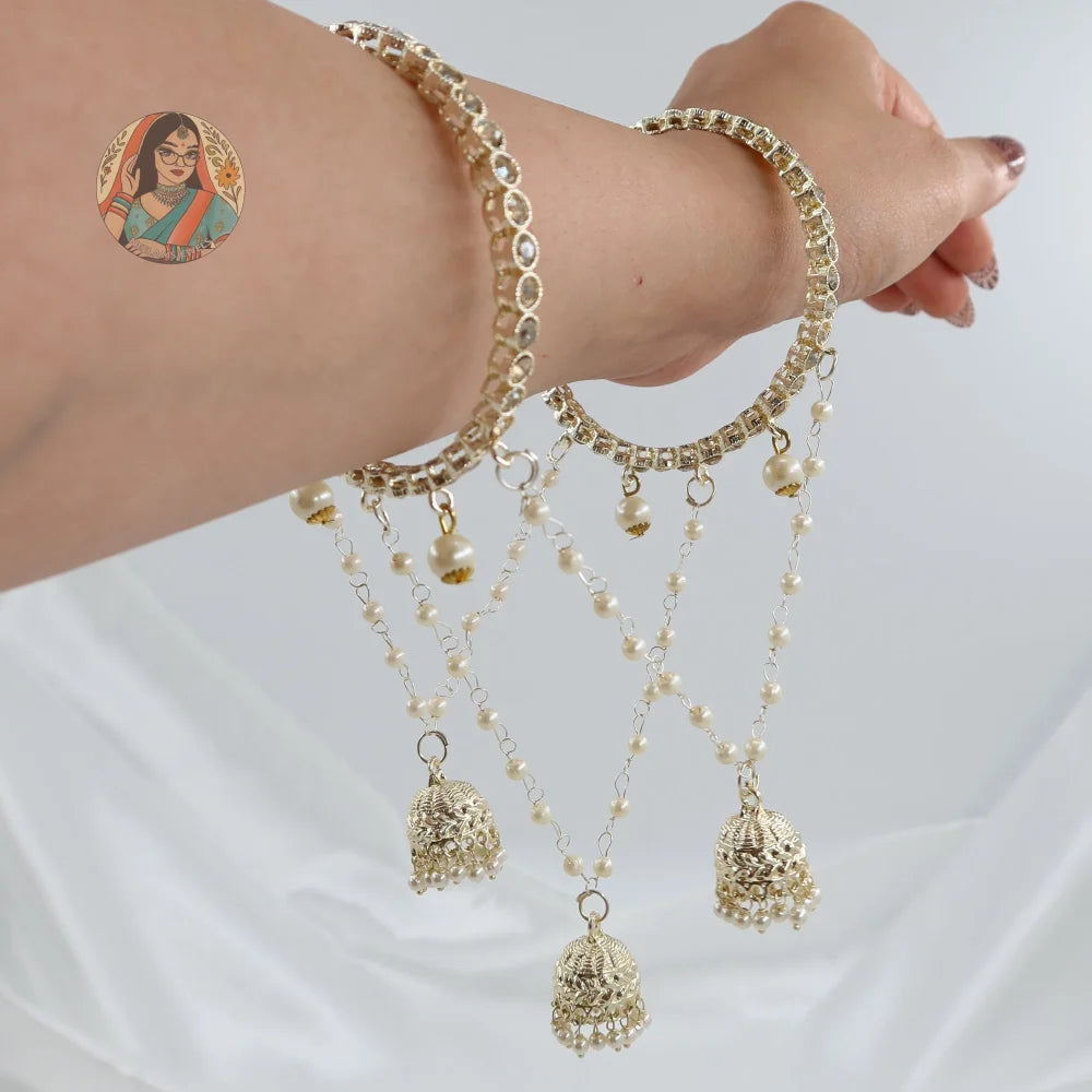 Alia Golden Connected Bangle