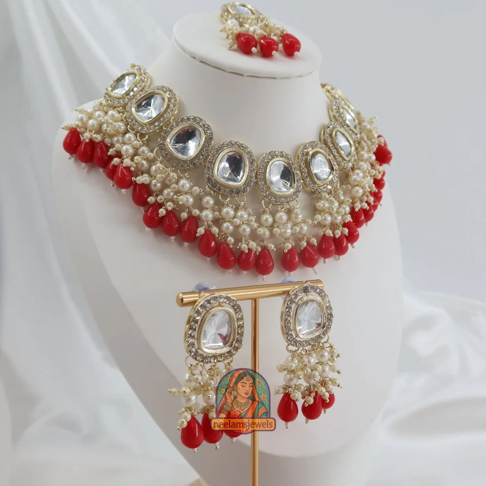 Alina Red Necklace Set
