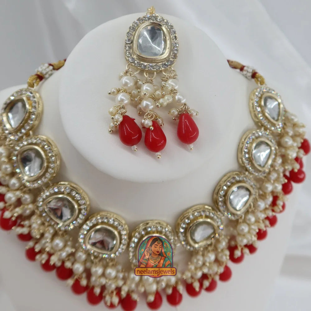 Alina Red Necklace Set