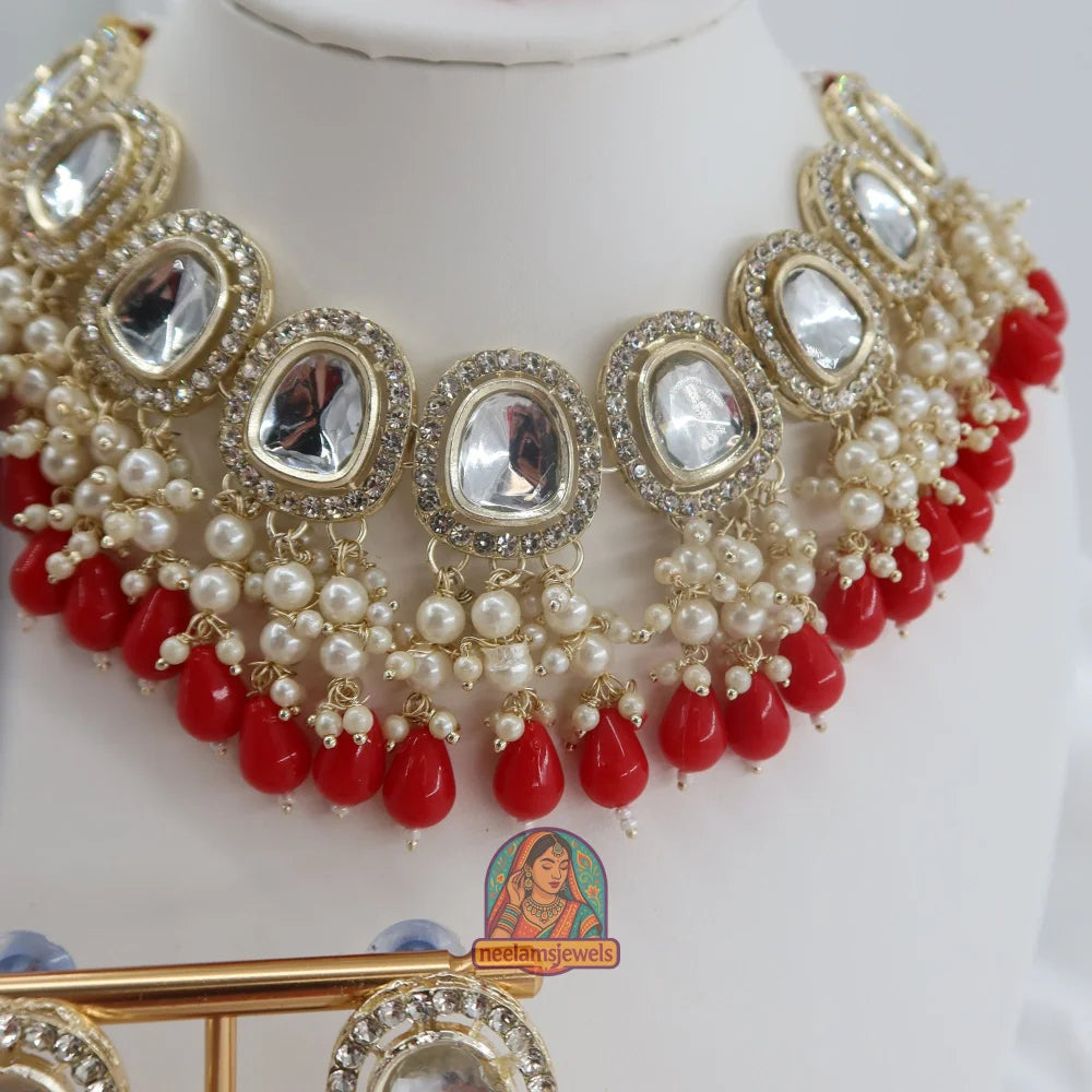 Alina Red Necklace Set