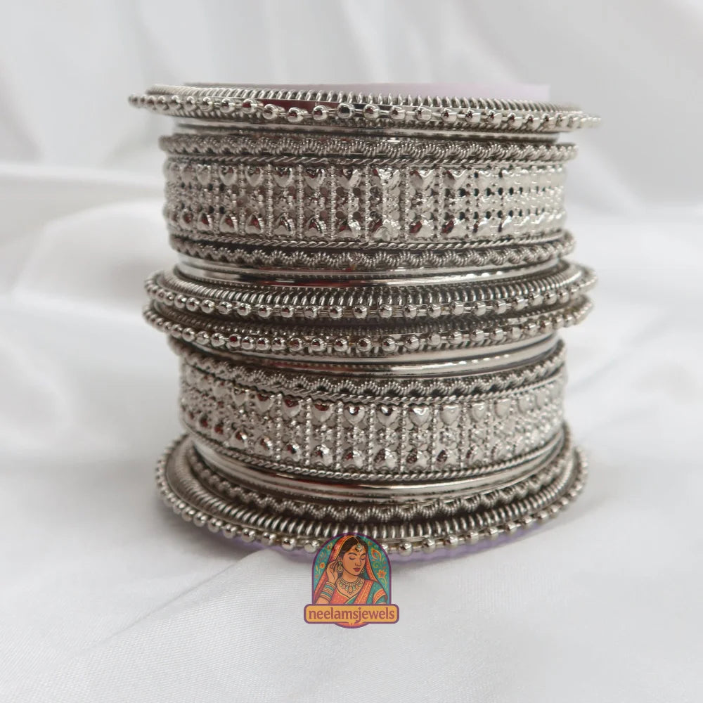 Amara Silver Bangle Set