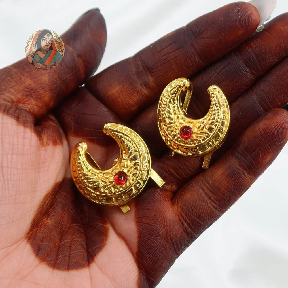 Amisha - Panjabi Gold Hair Pins